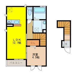 アンソレイエの物件間取画像